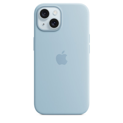 iPhone 15 Silicone Case with MagSafe - Light Blue